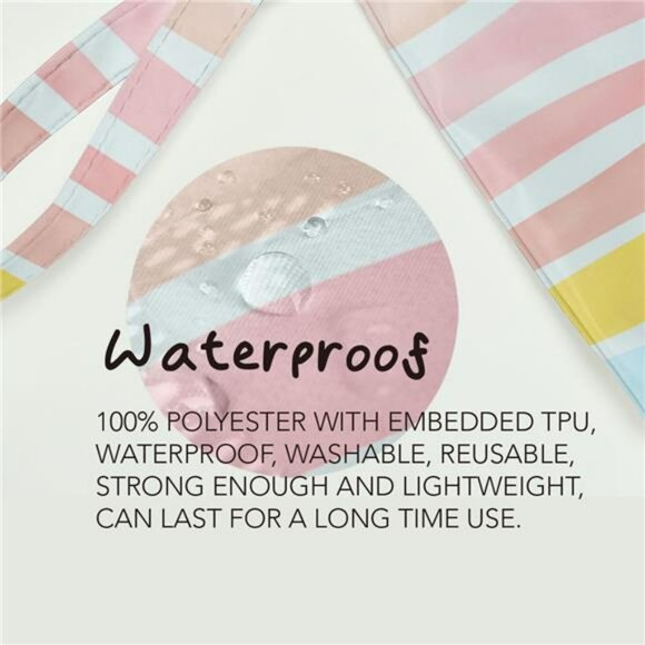 Waterproof Wet Dry Bag for Swim Diapers Makeup Travel Toiletry Zipper Pouch - Picture 6 of 7